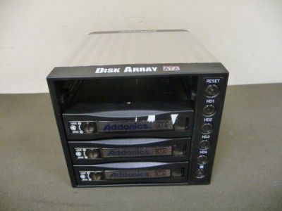 Addonics 4 Port 3.5 Serial ATA SATA Disk Array 4SA w/ Caddies