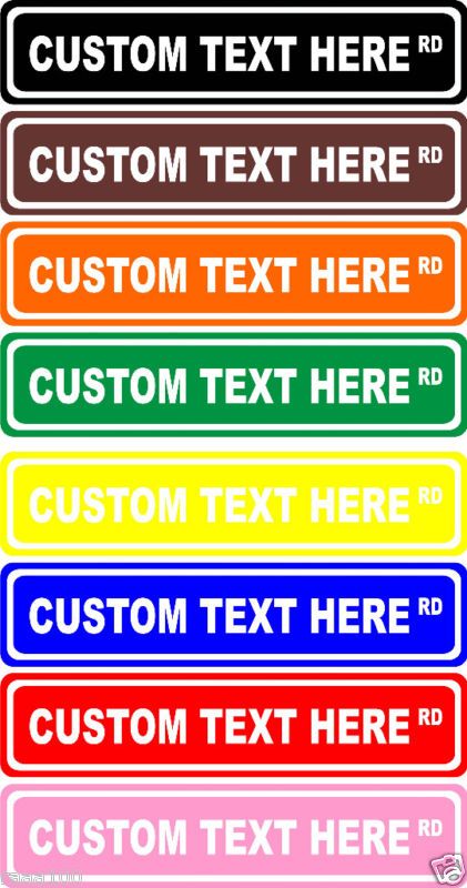 Customized Personalized Street Address Sign Mult Color