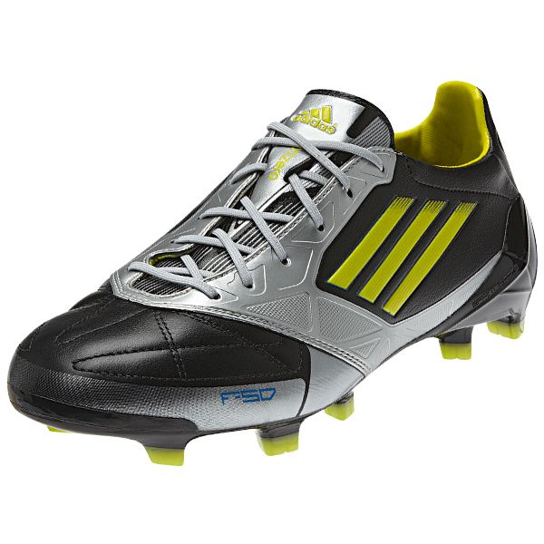 Adidas F50 Adizero TRX FG Lea Black Lab Lime Metallic Silver V21434 