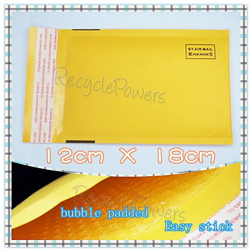 Kraft Bubble Padded Air Mailer Envelope 12x18cm 5x7 Shipping Bag 