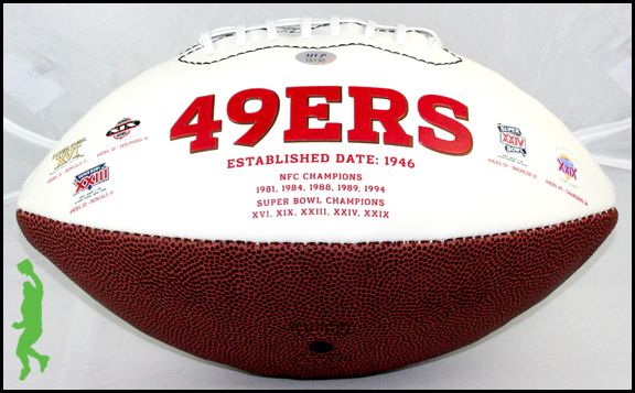 David Akers 63 Yarder Signed Auto San Francisco 49ers Football Ball 