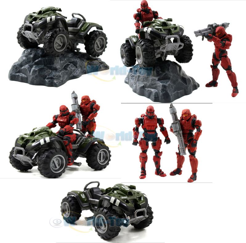 spartan warrior w rocket launcher 8pt articulation includes rock base