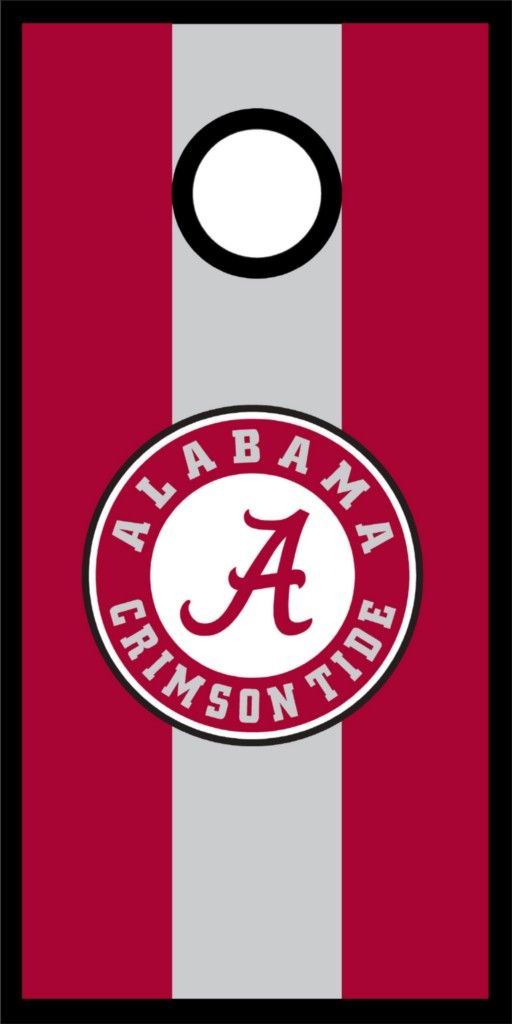 Alabama Crimson Tide Cornhole Game Decal Set