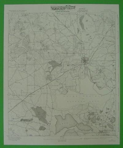 Arredondo Gainesville Micanopy Florida 1890 Topo Map