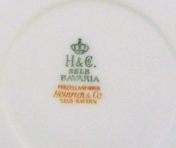Co Heinrich Selb Bavaria 7 Tea Cups Saucers Antique Manchester 