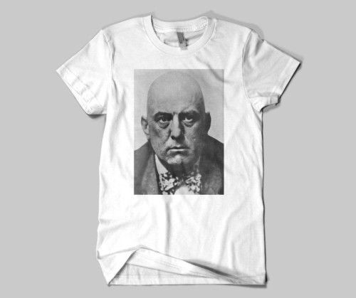 Aleister Crowley Portrait Black Magick Legend T Shirt