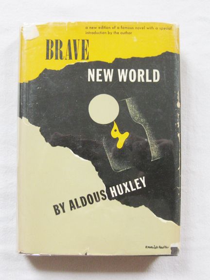 Brave New World Aldous Huxley 1st First HCDJ 1946