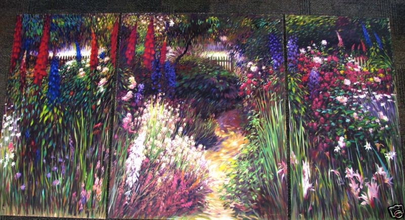 70 % off spring melody greg singley floral tryptych ltd