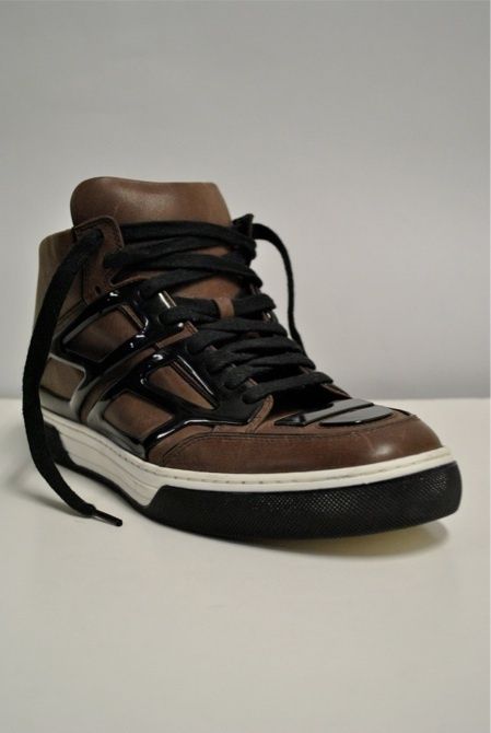 Alejandro Ingelmo Tron Sneakers NIB sz 12 Leather Brown Padded