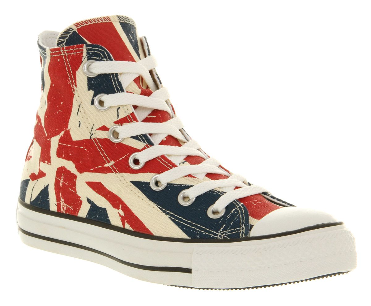 Converse All Star Hi Union Jack SMU Trainers Shoes