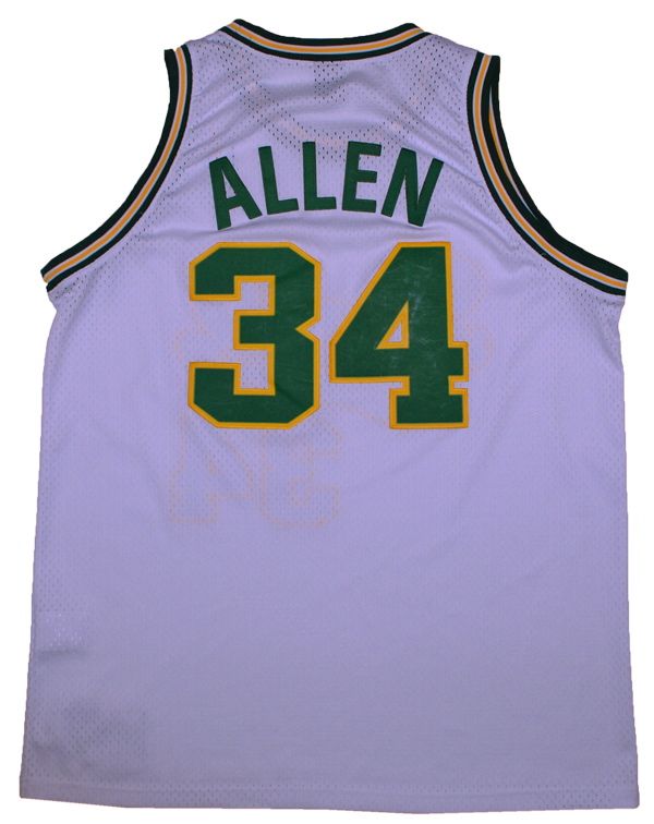 Ray Allen Retro Throwback Sonics Swingman NBA Jersey XL