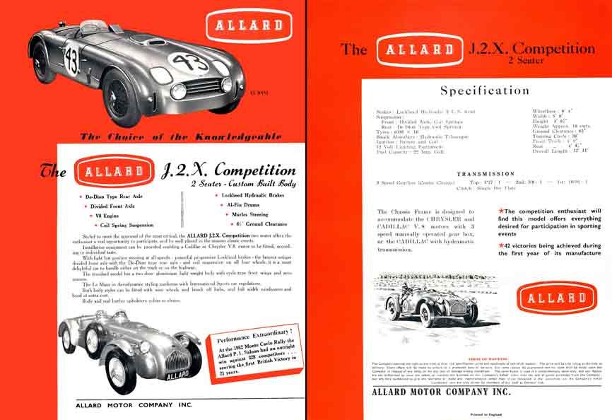Allard J2X Competition (c1952) (Color)   The Choice of the 