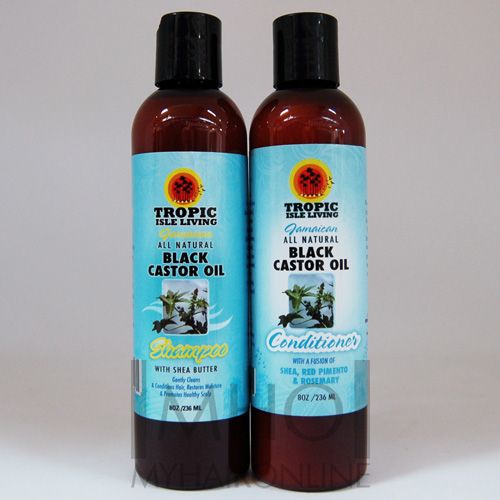 Tropic Isle Jamaican Black Castor Oil Organic Shampoo 8oz 