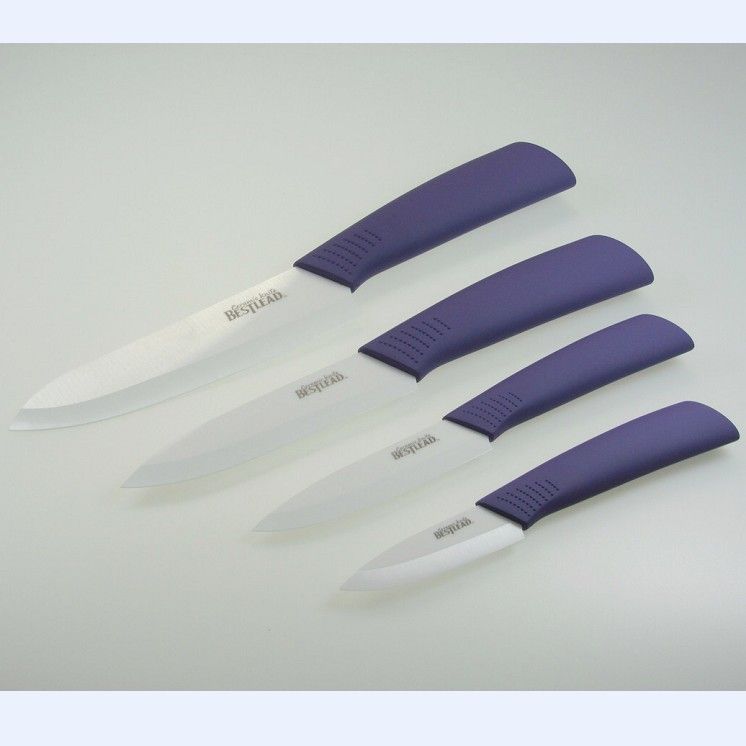 Bestlead 346 Ceramic Knife Kitchen Cutlery Knives Set with Purple 