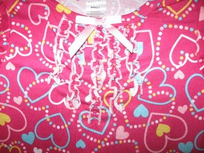   Girls Doll Hearts Pajamas American Girl Bitty Twin Sz 7