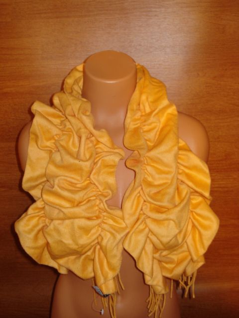 Womens $80 Amicale Light Orange Cashmere Scarf Wrap OS