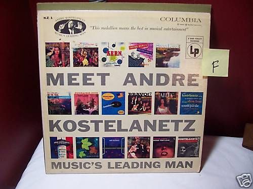 MEET ANDRE KOSTELANETZ & HIS ORCHESTRA KZ1 LP RECORD **