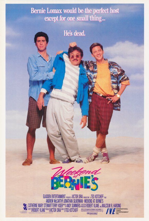   bernies Movie Poster B 27x40 Andrew McCarthy Jonathan Silverman