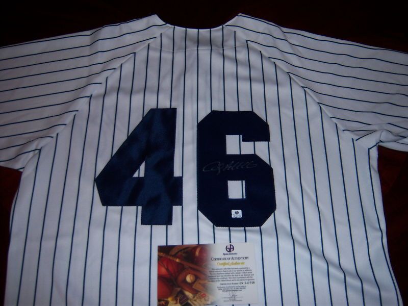 Andy Pettitte Yankees Astros HOF GAI COA Signed Jersey