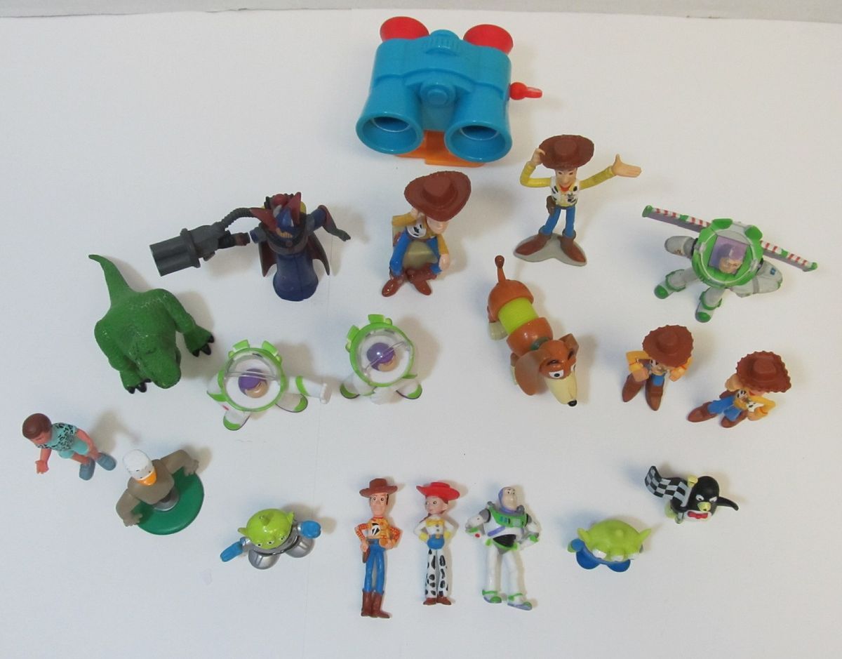 Large Lot TOY STORY Figures Buzz REX Woody ZORG Alien Slinky Jessie 