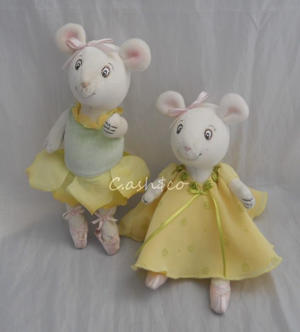 Angelina Ballerina 2 Plush American Girl Pose Dresses