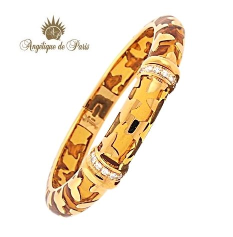 Angelique de Paris Veranda Farfalle Amber Bracelet 925 Sterling Silver 