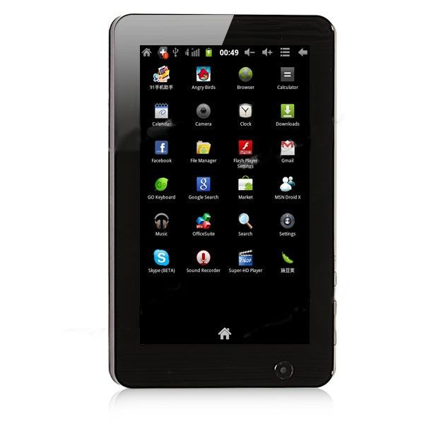 Android 2.3 Tablet PC 1.2GHz Faves Pad FC709 A10 7 inch 2160P HD PMP