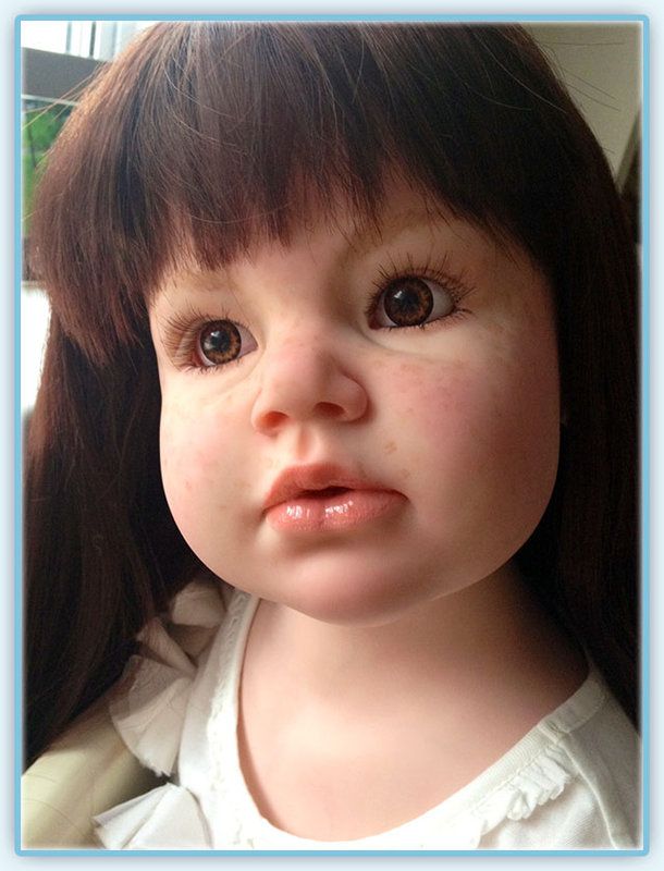 Reborn Big Girl Angelica Reva Schick Sculpt OOAK Fair Freckly 