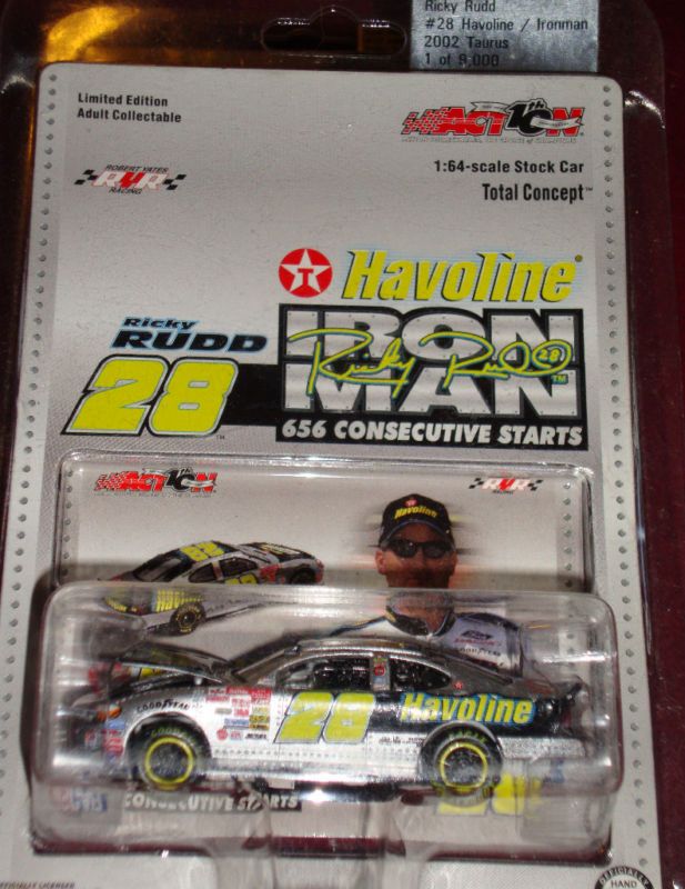 Ricky Rudd 2002 1 64 28 Havoline Ironman Ford Taurus