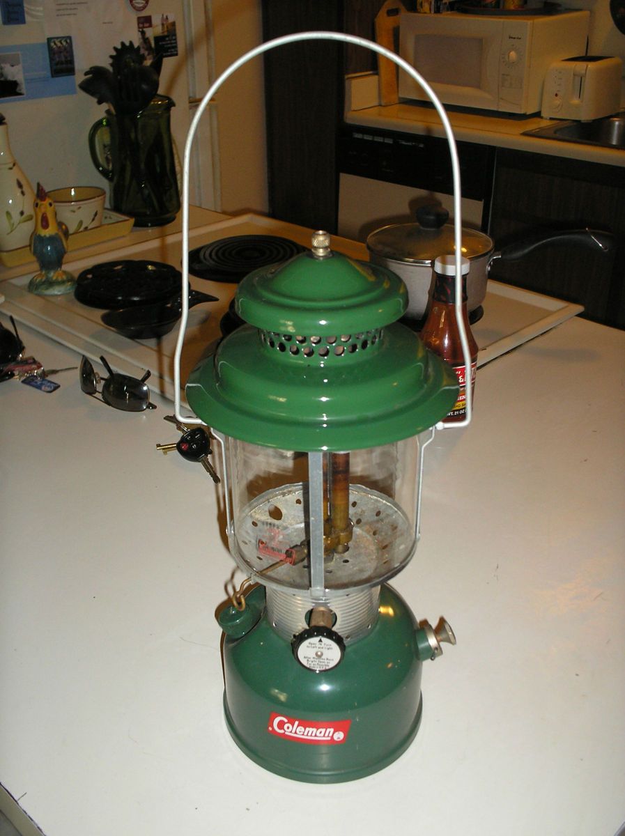 Vintage Coleman Lantern 220 E 2 Mantle Lantern 1963