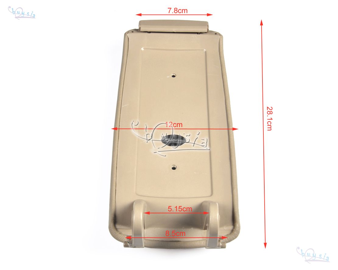 Leatherette Armrest Console Cover/Lid for Audi A6 A4 S4 Beige