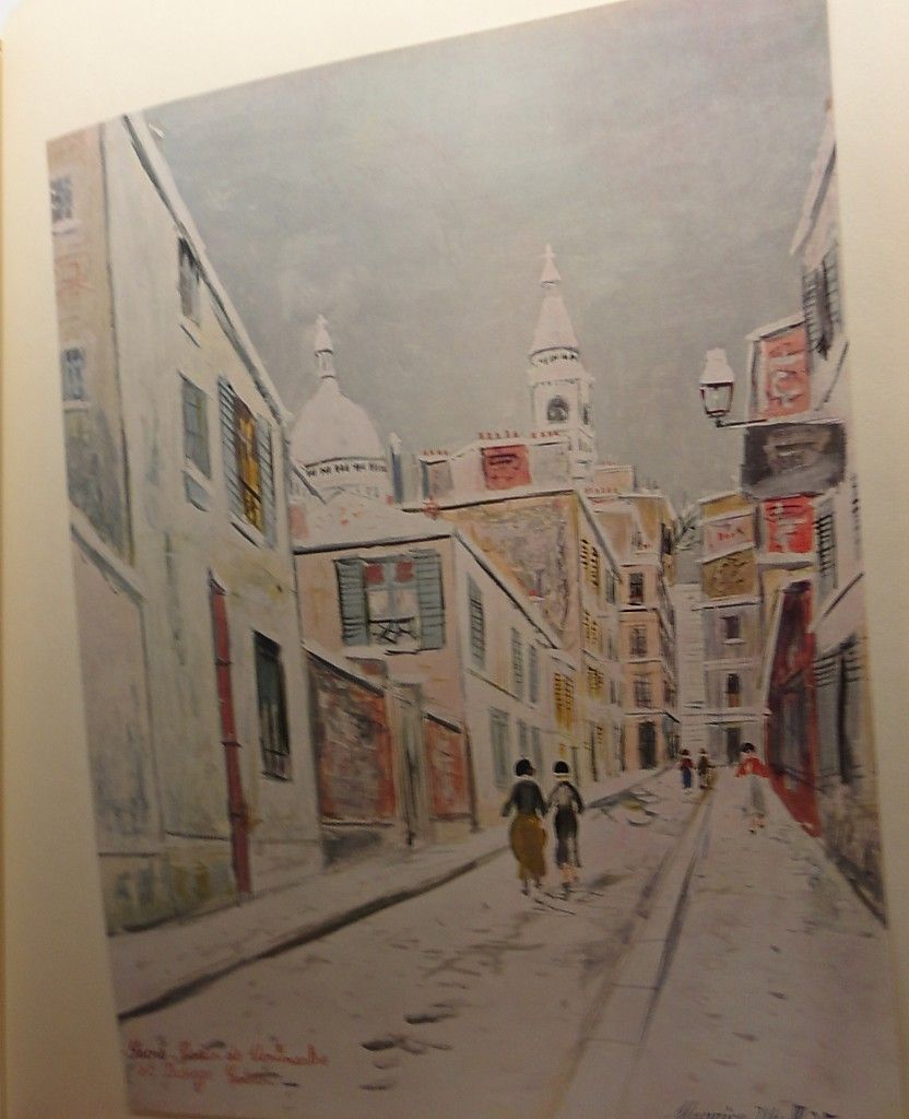 Maurice Utrillo Sacre Coeur de Montmarte and Passage Cottin Print 24 7 