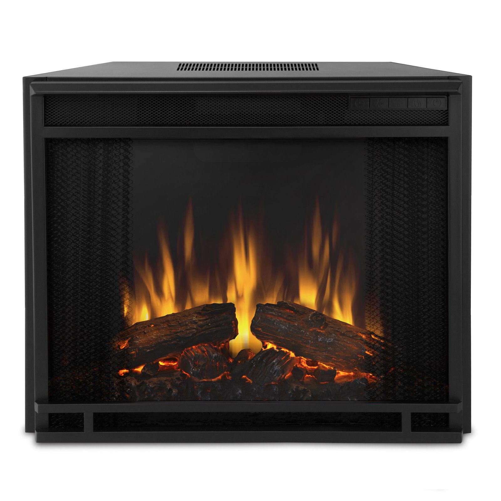 Real Flame Mt. Vernon CORNER ELECTRIC Fireplace Heater DARK WALNUT