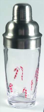 manufacturer artland pattern candy cane piece cocktail shaker size 9 