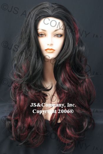 Luscious Layered Long Burgundy Wig Wigs Waah 1B 39