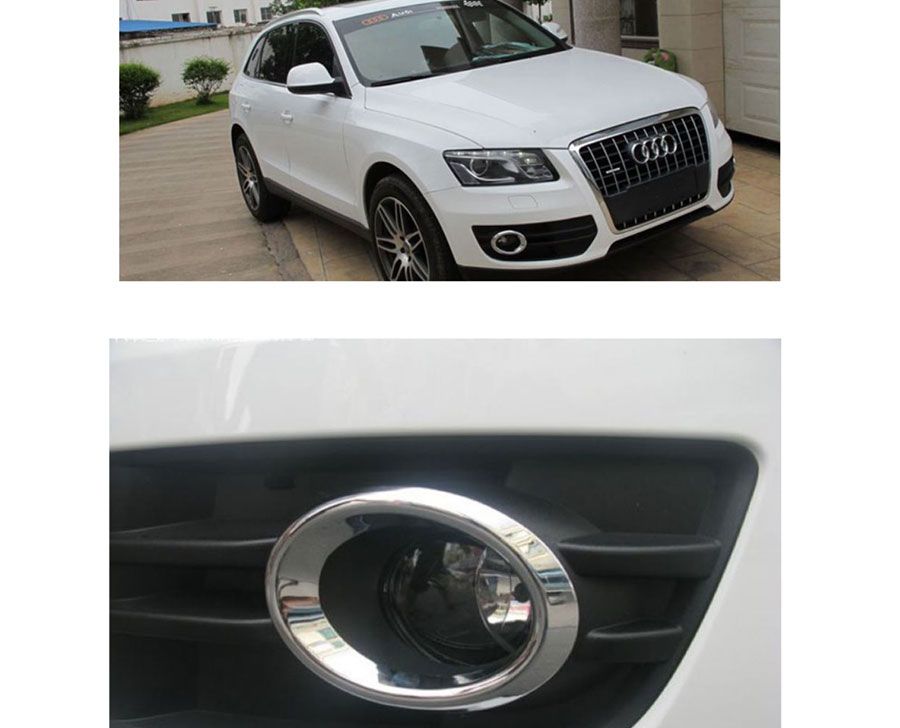 DEDC chrome Fog Light cover trim for AUDI Q5 2010   2011 New High 