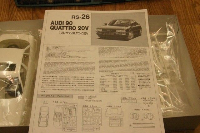 Fujimi Audi 90 Quattro 20V 1 24 Scale Model Kit