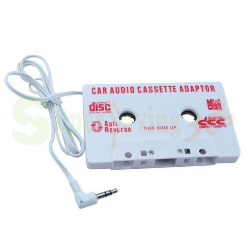 New Car Audio Cassette Tape Adapter Transmitters for  iPod Nano CD 