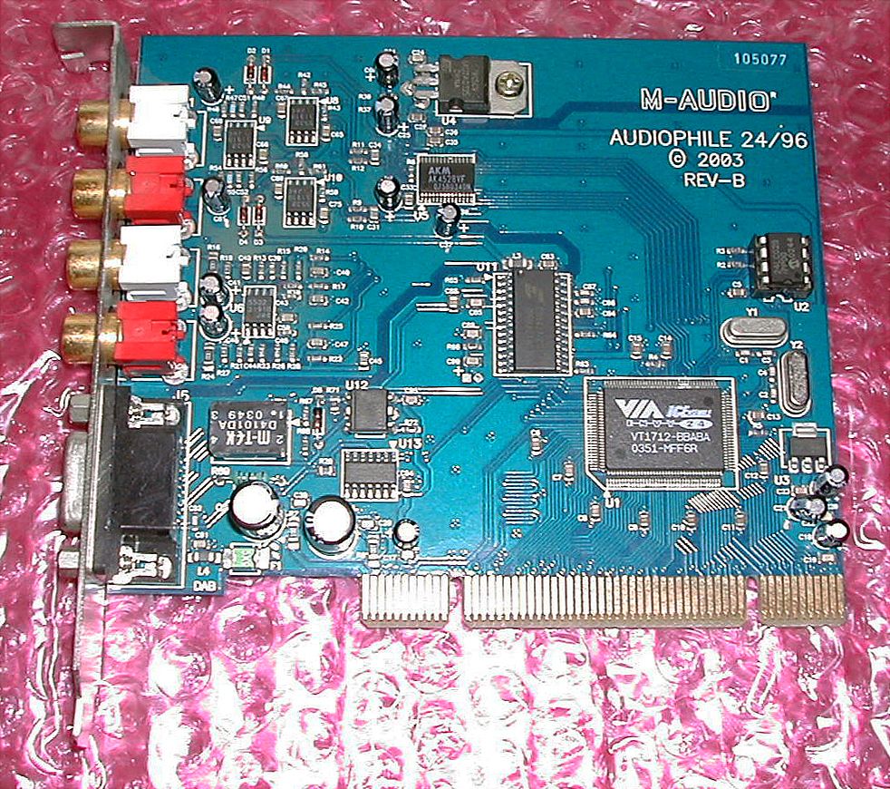 AUDIO Audiophile 24 96 Rev B AudioPhile 2496 PCI Interface MIDI 