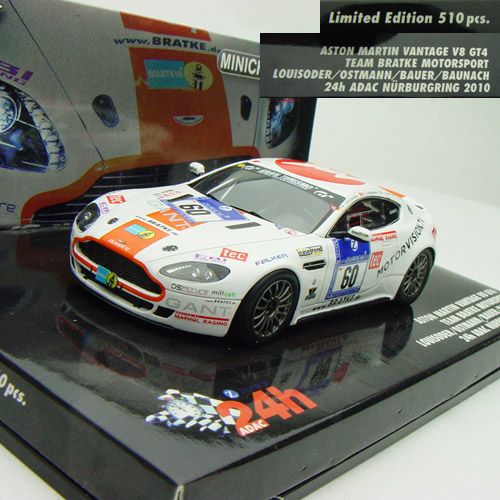 43 Minichamps Aston Martin V8 GT4 24H ADAC Nurburgring 2010 Car N 60 