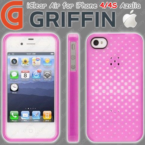   iClear Air Case for Apple iPhone 4S 4 s Azalia Pink Translucent