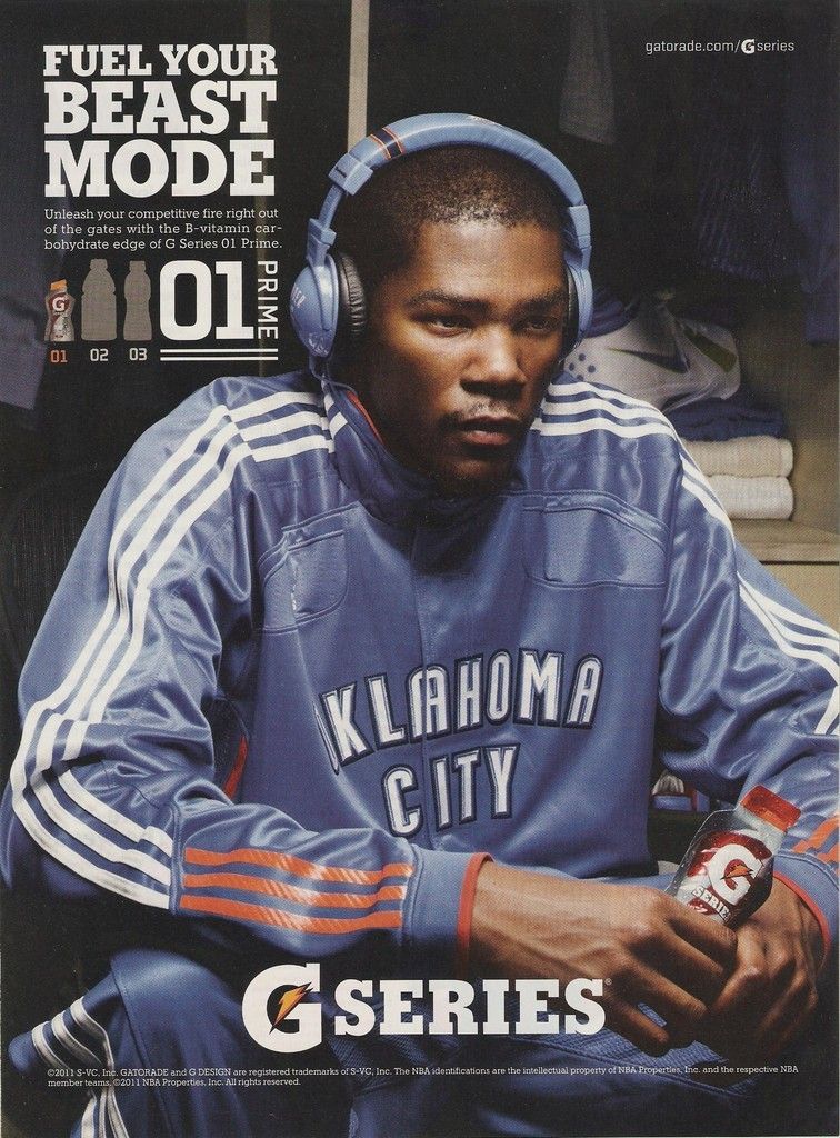 KEVIN DURANT Gatorade 2011 print ad