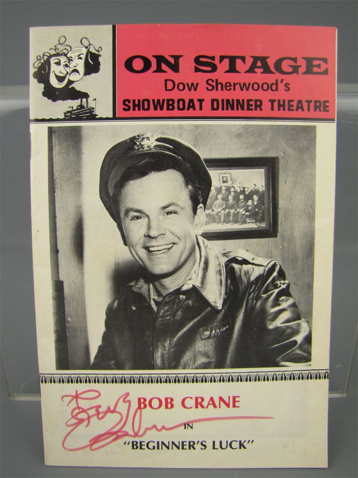 Bob Crane Autographed Playbill Hogans Heros Comic