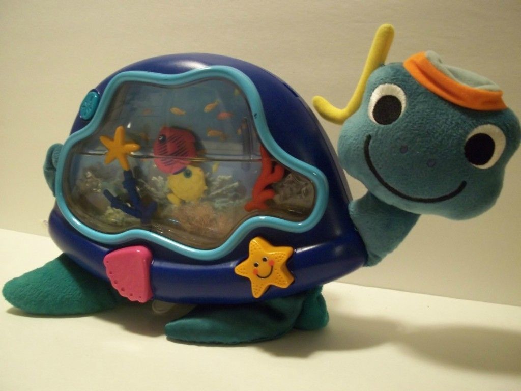 Baby Einstein Neptune Crib Soother turtle aquarium seascape toy w 