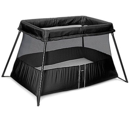 BabyBjorn Travel Crib Light 2 Baby Play Yard Bassinet Black 040180US 