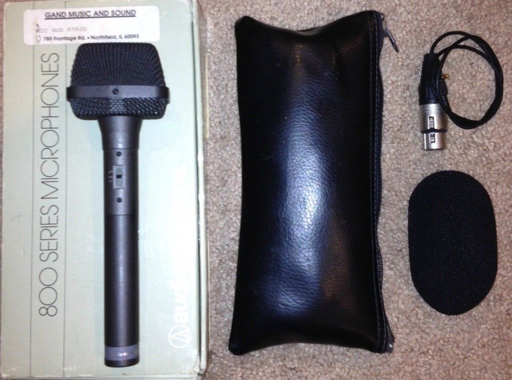 Audio Technica AT822 Stereo Condenser Mic, Cable, Zipper Bag & Foam 