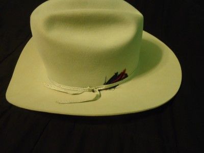 Bailey Teco Western Cowboy Hat Silver Beaver 25x Size 7 1 4 Made in 