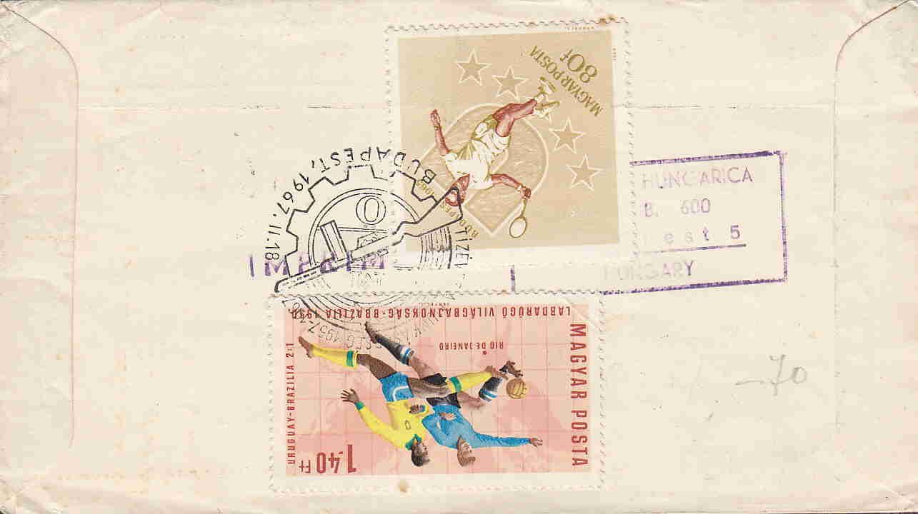 Hungary Militaria Special Cover Tennis Football AAC8274