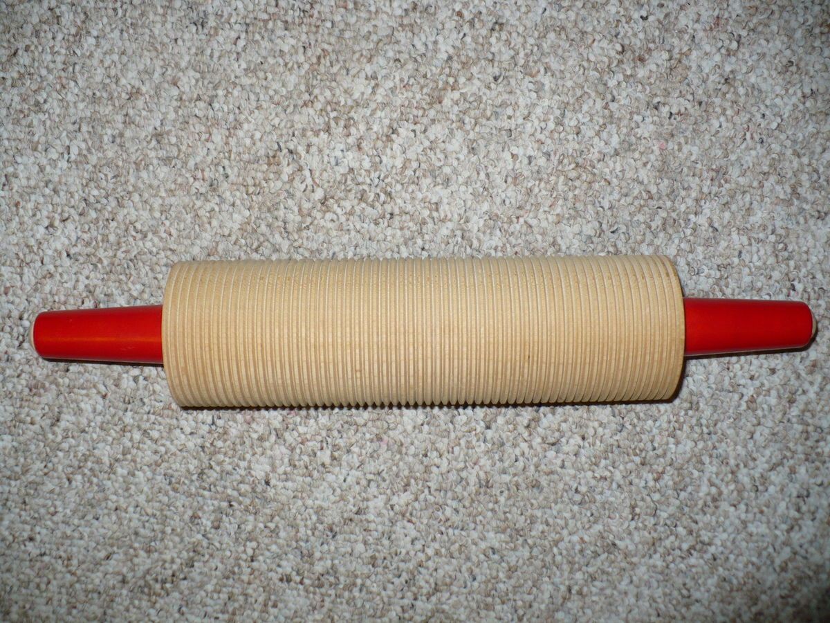   Lefse Rolling Pin Baking Needs Rolls Smoothly Red Handles