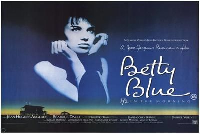 betty blue 27 x 40 movie poster beatrice dalle